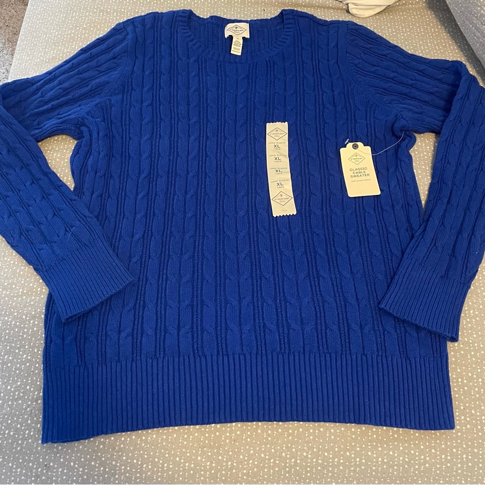 St. John's Bay Royal Blue Crewneck Sweater